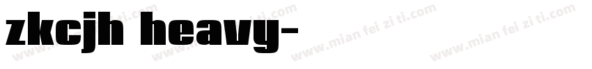 zkcjh heavy字体转换
